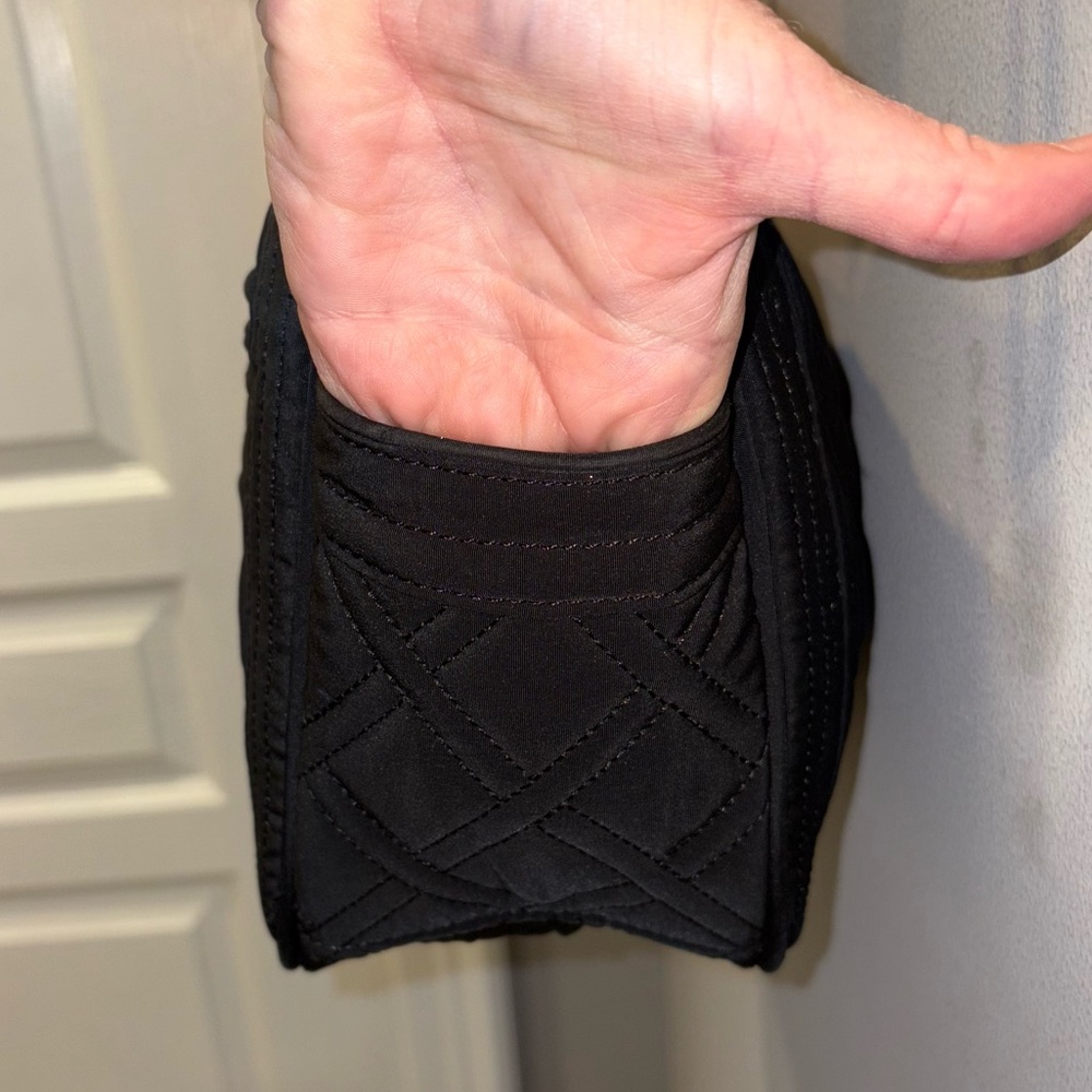 Vera Bradley Black Microfiber Crossbody Bag - Picture 7 of 8